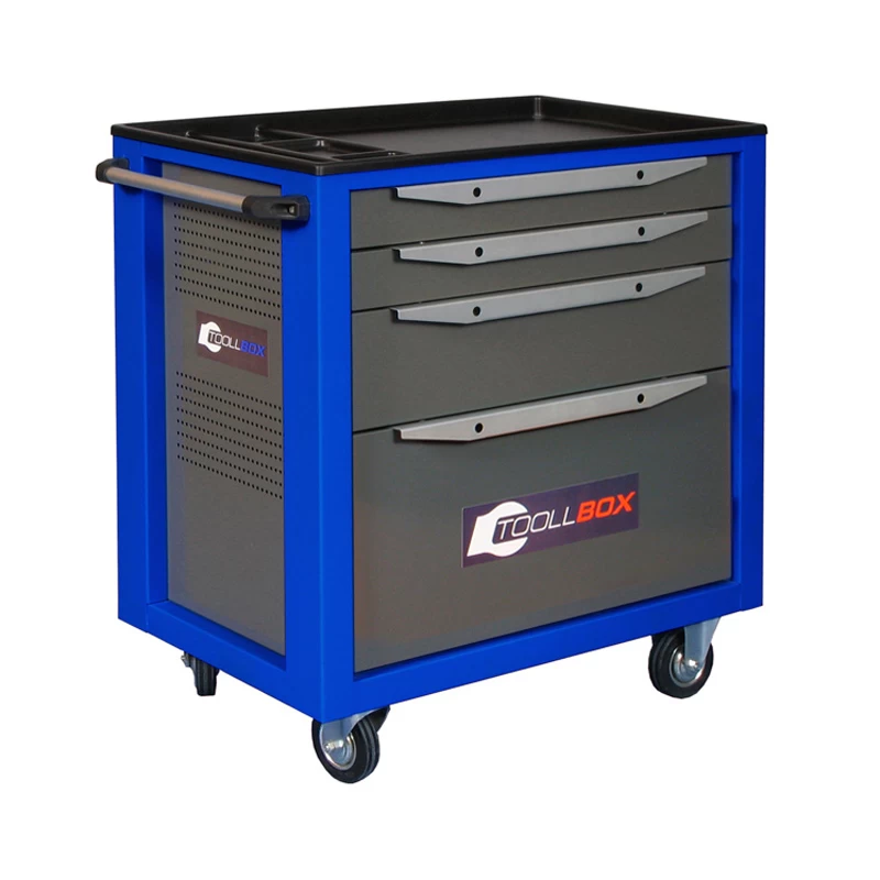 Тележка инструментальная ToollBox TBS-4 (синий)