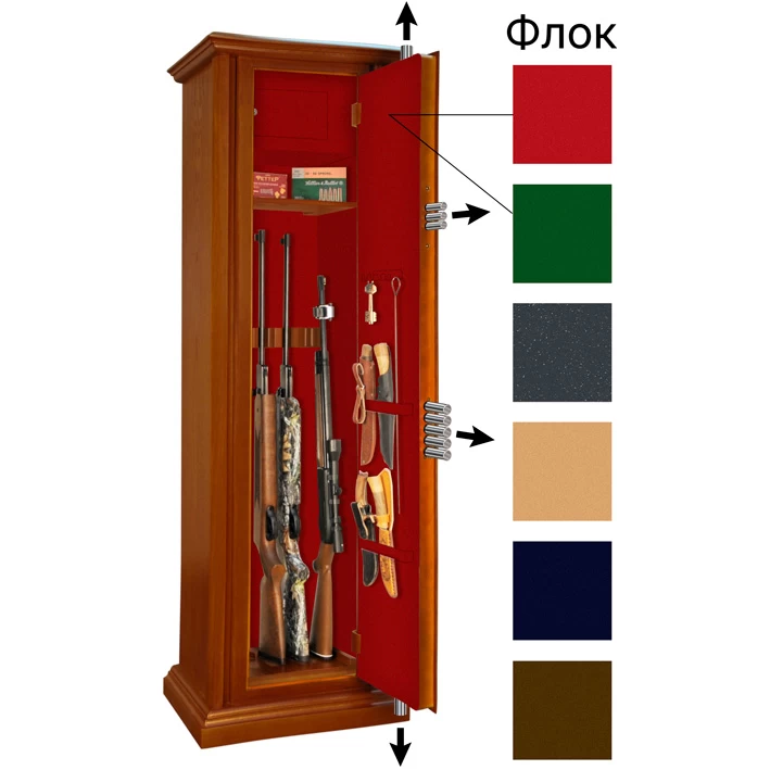 Оружейный сейф в дереве Armwood 95 Flock
